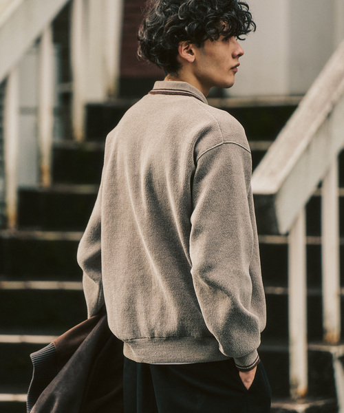 417 EDIFICE（フォーワンセブンエディフィス）の「モールニットポロシャツ（ポロシャツ・メンズ・ベージュ/イエロー/ブラック系その他/ブルー系その他・LARGE/MEDIUM）」の21枚目の写真