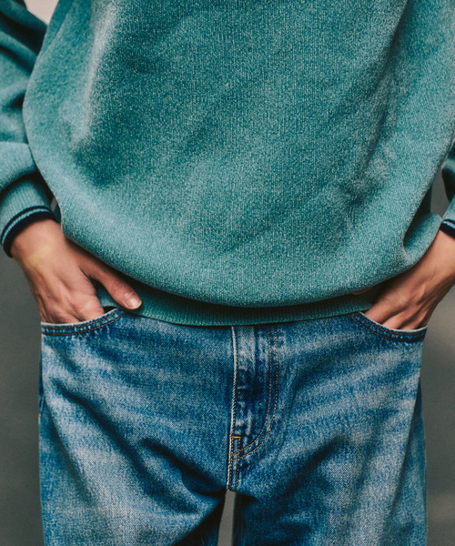 417 EDIFICE（フォーワンセブンエディフィス）の「モールニットポロシャツ（ポロシャツ・メンズ・ベージュ/イエロー/ブラック系その他/ブルー系その他・LARGE/MEDIUM）」の16枚目の写真