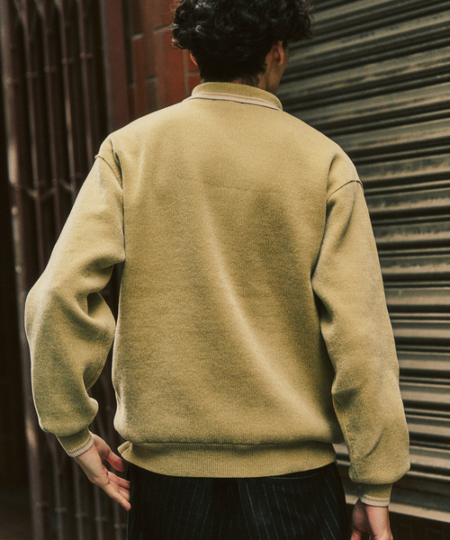 417 EDIFICE（フォーワンセブンエディフィス）の「モールニットポロシャツ（ポロシャツ・メンズ・ベージュ/イエロー/ブラック系その他/ブルー系その他・LARGE/MEDIUM）」の13枚目の写真