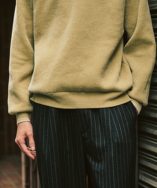 417 EDIFICE（フォーワンセブンエディフィス）の「モールニットポロシャツ（ポロシャツ・メンズ・ベージュ/イエロー/ブラック系その他/ブルー系その他・LARGE/MEDIUM）」の12枚目の写真