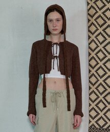 AOPT（アオプト）の「KNIT BONNET MUFFLER - BROWN（キャップ）」