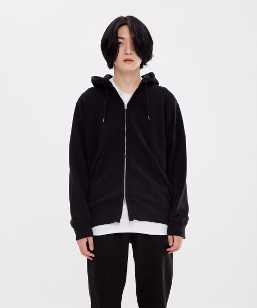PEPPERSEASONING（ペッパーシーズニング）の「スタンダードスウェットフードジップアップ black（パーカー・メンズ・その他・M/XL/L）」の2枚目の写真