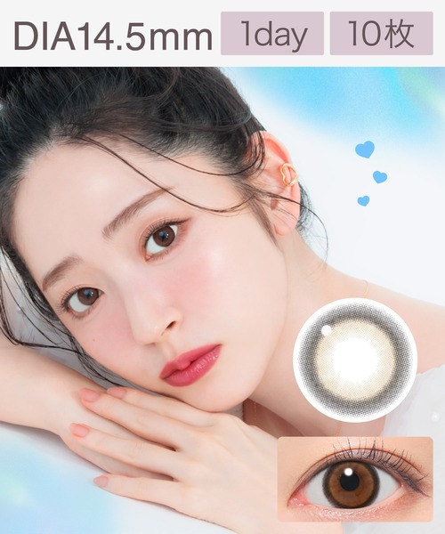 ドラミ様今期ブラウン36 セール】乱視用 -0.75D/180° candymagic TORIC 1day ミミブラウン （10