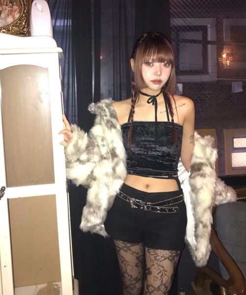 ASSAY(アッセイ)の「VELVET STRING TUBE TOP (WHITE)(Tシャツ/カットソー・レディース・その他・FREE)」の4枚目の写真