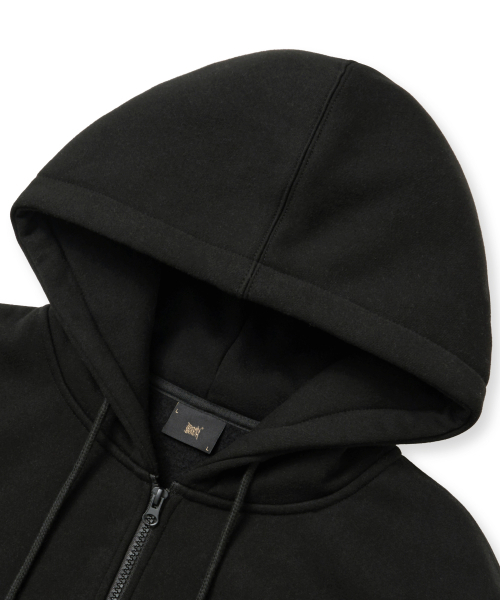 BROWNBREATH（ブラウンブレス）の「[25WINTER] TAG HOOD ZIP UP - BLACK（パーカー・レディース・その他・S/M/L/XL/2XL）」の3枚目の写真
