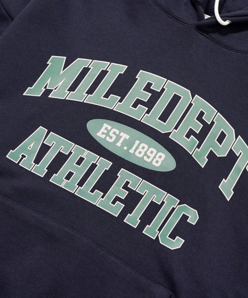 THE MILE（ザマイル）の「MILE DEPT SWEAT HOODIE [NAVY]（パーカー・メンズ・その他・L/M/S/XL）」の3枚目の写真