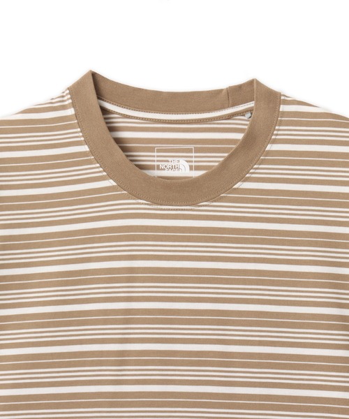 THE NORTH FACE(ザノースフェイス)の「THE NORTH FACE S/S FD Border Tee / ザ ノース フェイス ショートスリーブ FD ボーダー ティー(Tシャツ/カットソー・メンズ・ベージュ/ネイビー・S/M/L/XL/XXL)」の3枚目の写真