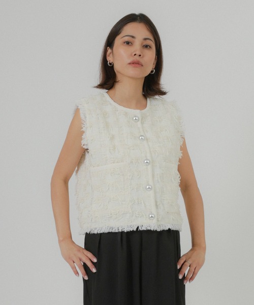 セール】ツイードベスト（ベスト）｜Floran（フローラン）の