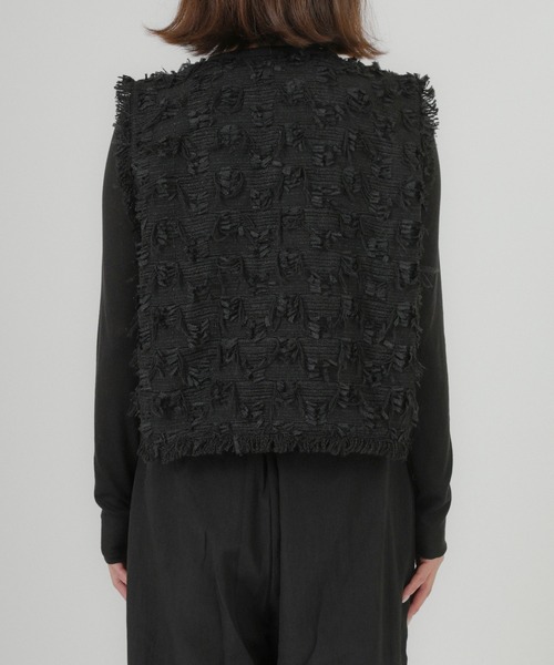 Floran（フローラン）の「ツイードベスト（ベスト・レディース・アイボリー/ブラック・FREE）」の9枚目の写真