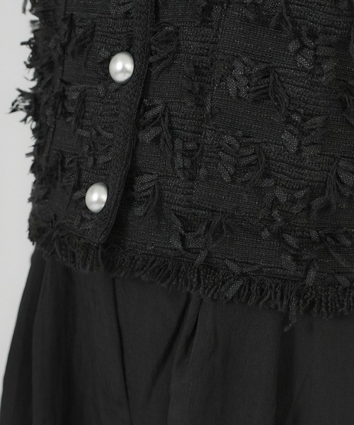 Floran（フローラン）の「ツイードベスト（ベスト・レディース・アイボリー/ブラック・FREE）」の12枚目の写真