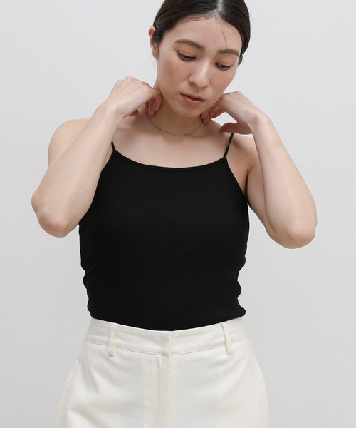 select MOCA（セレクトモカ）の「カップ付きラウンドバックオープンキャミソール（キャミソール・レディース・ブラック/アイボリー・SMALL/MEDIUM/LARGE）」の10枚目の写真