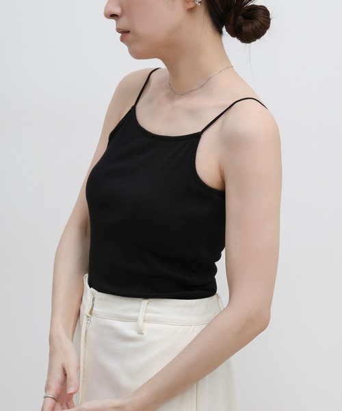 select MOCA（セレクトモカ）の「カップ付きラウンドバックオープンキャミソール（キャミソール・レディース・ブラック/アイボリー・SMALL/MEDIUM/LARGE）」の7枚目の写真