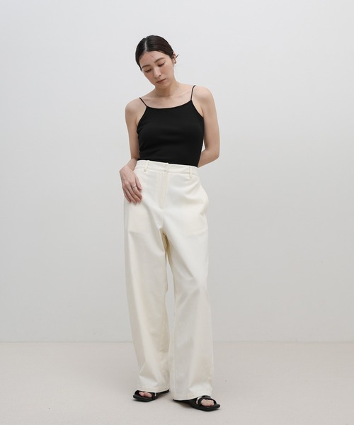 select MOCA（セレクトモカ）の「カップ付きラウンドバックオープンキャミソール（キャミソール・レディース・ブラック/アイボリー・SMALL/MEDIUM/LARGE）」の3枚目の写真