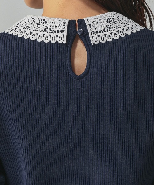 GLOBAL WORK(グローバルワーク)の「リッチライトレース2WAYプルオーバー/632665(ニット/セーター・レディース・ブラック/ネイビー・LARGE/MEDIUM)」の8枚目の写真