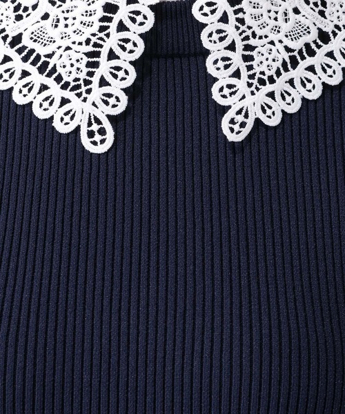 GLOBAL WORK(グローバルワーク)の「リッチライトレース2WAYプルオーバー/632665(ニット/セーター・レディース・ブラック/ネイビー・LARGE/MEDIUM)」の13枚目の写真