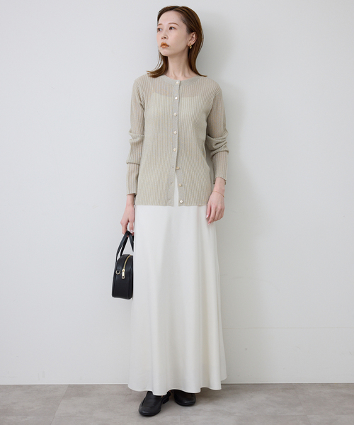 SLOBE IENA(スローブイエナ)の「ラメリブカーディガン(カーディガン/ボレロ・レディース・ブラウン/ベージュ・FREE)」の12枚目の写真