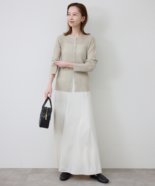 SLOBE IENA(スローブイエナ)の「ラメリブカーディガン(カーディガン/ボレロ・レディース・ブラウン/ベージュ・FREE)」の13枚目の写真