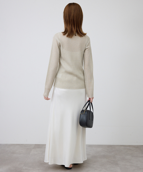 SLOBE IENA(スローブイエナ)の「ラメリブカーディガン(カーディガン/ボレロ・レディース・ブラウン/ベージュ・FREE)」の14枚目の写真