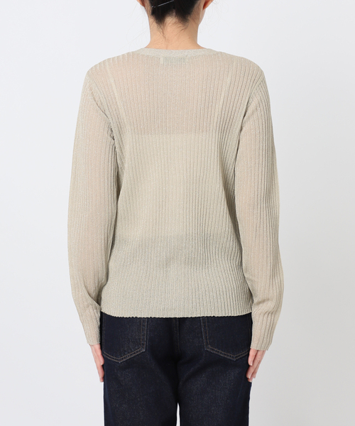 SLOBE IENA(スローブイエナ)の「ラメリブカーディガン(カーディガン/ボレロ・レディース・ブラウン/ベージュ・FREE)」の22枚目の写真