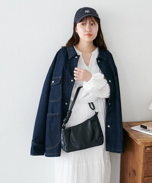 DISCOAT(ディスコート)の「ワッシャースキッパーワンピース(ワンピース・レディース・オフホワイト/ブラック・FREE)」の12枚目の写真