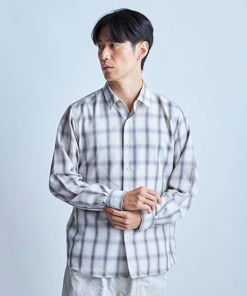 UNION STATION（ユニオンステーション）の「オンブレーチェックシャツ（シャツ/ブラウス・メンズ・グレー系その他/グリーン系その他・M/L）」の8枚目の写真