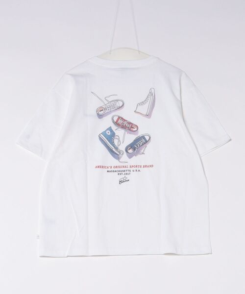 CONVERSE(コンバース)の「CONVERSE White(コンバース ホワイト)シューズグラフィックプリントTシャツ/スニーカーデザイン ビッグシルエット ユニセックス(Tシャツ/カットソー・レディース・グレー系その他/アッシュグレー/ブラック系その他/スミクロ/ホワイト/ホワイト系その他・M/L)」の10枚目の写真