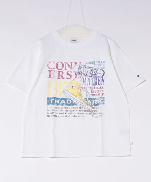 CONVERSE(コンバース)の「CONVERSE White(コンバース ホワイト)シューズグラフィックプリントTシャツ/スニーカーデザイン ビッグシルエット ユニセックス(Tシャツ/カットソー・レディース・グレー系その他/アッシュグレー/ブラック系その他/スミクロ/ホワイト/ホワイト系その他・M/L)」の7枚目の写真