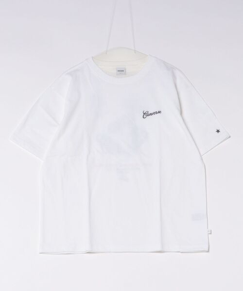 CONVERSE(コンバース)の「CONVERSE White(コンバース ホワイト)シューズグラフィックプリントTシャツ/スニーカーデザイン ビッグシルエット ユニセックス(Tシャツ/カットソー・レディース・グレー系その他/アッシュグレー/ブラック系その他/スミクロ/ホワイト/ホワイト系その他・M/L)」の9枚目の写真