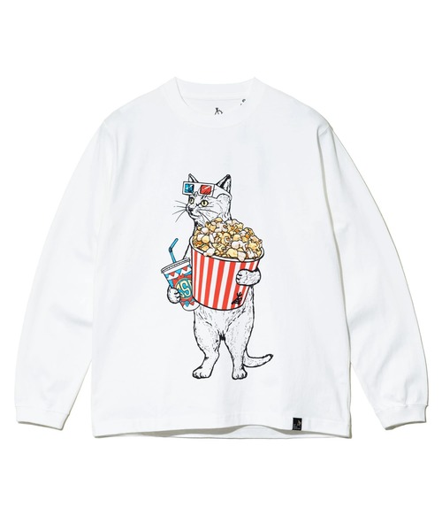 go slow caravan(ゴースローキャラバン)の「USA/C シネマ猫 ロングスリーブ TEE(Tシャツ/カットソー・メンズ・ブラック/ホワイト・SMALL/MEDIUM/LARGE/X-LARGE)」の11枚目の写真