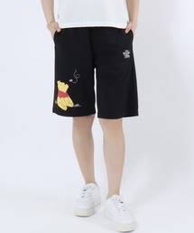 Disney（ディズニー）の「Disney（ディズニー）キャラクタープリント スウェットハーフパンツ/ドライ UVカット レディース イージーパンツ ルームウェア ワンマイル（スウェットパンツ）」