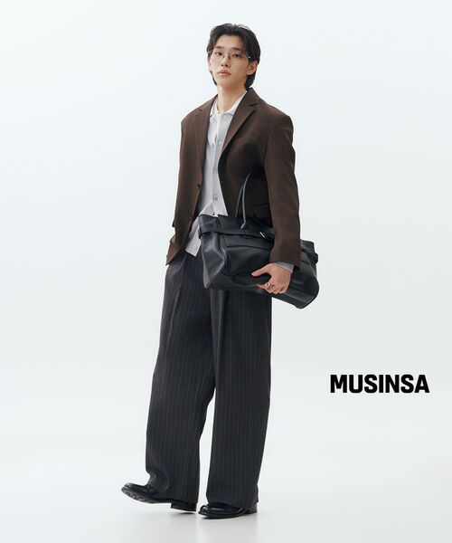 MUSINSA STANDARD（ムシンサスタンダード）の「ウォッシャブルスーピマコットンヘンリーネックニット[アイボリー]（ニット/セーター・メンズ・その他・SMALL/MEDIUM/LARGE/X-LARGE/2XL）」の10枚目の写真