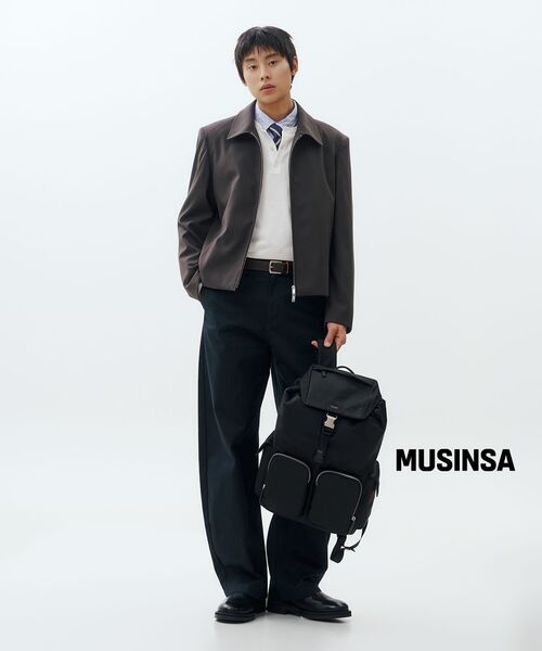 MUSINSA STANDARD（ムシンサスタンダード）の「ウォッシャブルスーピマコットンヘンリーネックニット[アイボリー]（ニット/セーター・メンズ・その他・SMALL/MEDIUM/LARGE/X-LARGE/2XL）」の11枚目の写真