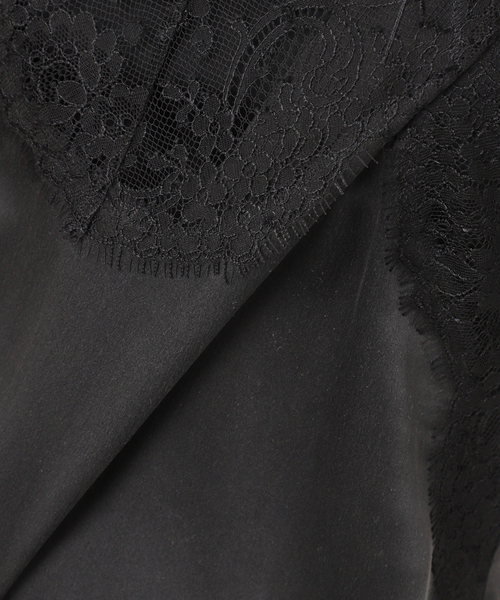 Deuxieme Classe（ドゥーズィエムクラス）の「【Raspail/ラスパイユ】Lace Swithed Camisole（シャツ/ブラウス・レディース・ブラック・FREE）」の17枚目の写真