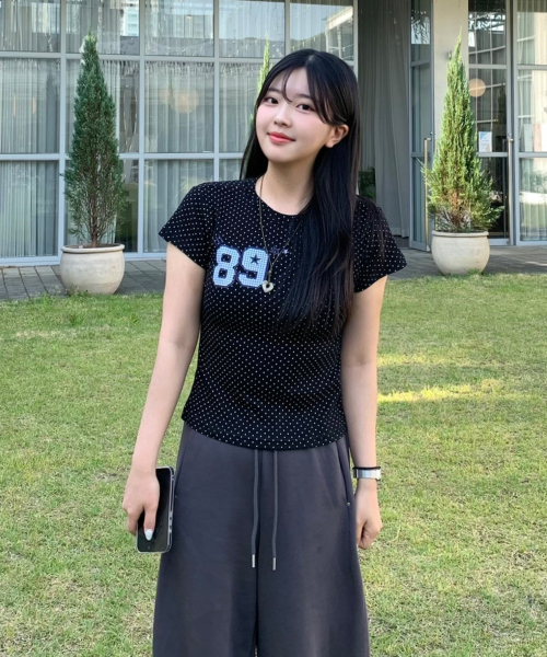 CARGOBROS FOR WOMAN(カーゴブロスフォーウィメン)の「アメリカンナンバーショート半袖Tシャツ(ブラック)(Tシャツ/カットソー・レディース・その他・MEDIUM/SMALL)」の1枚目の写真
