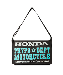 Honda Typography Duffel Canvas bag_Black