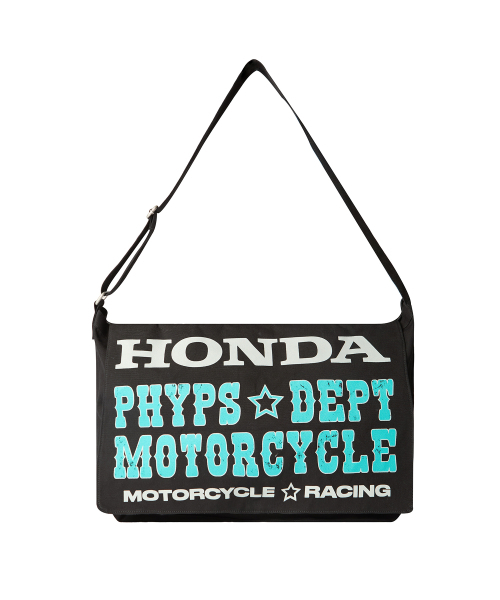 PHYPS MOTORCYCLE(フィップスモーターサイクル)の「Honda Typography Duffel Canvas bag_Black(メッセンジャーバッグ・レディース・その他・FREE)」の1枚目の写真