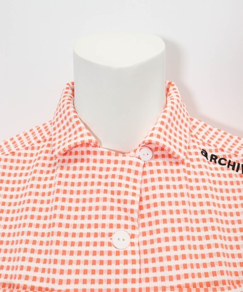 archivio(アルチビオ)の「<LADIES>ギンガムチェック開襟プルオーバー(Tシャツ/カットソー・レディース・イエロー/オレンジ/ブラック・L/M/S)」の21枚目の写真