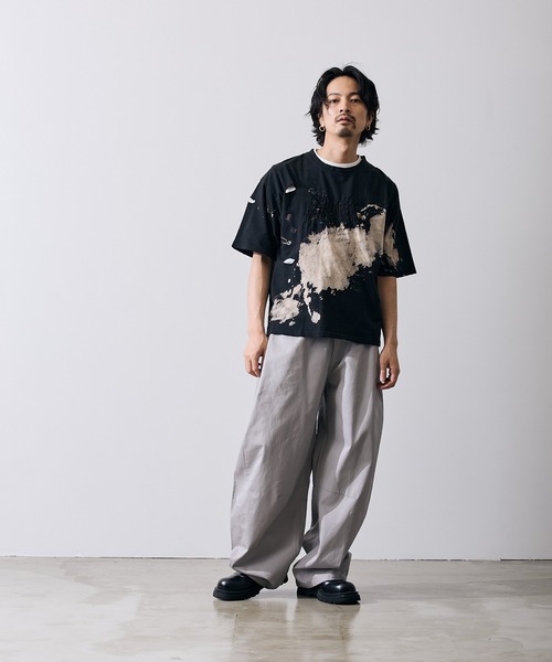 improves(インプローブス)の「グランジ 半袖Tシャツ(Tシャツ/カットソー・メンズ・ブラウン/ブラック・X-LARGE/LARGE/MEDIUM/SMALL)」の15枚目の写真