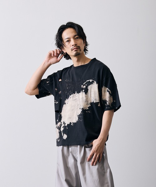 improves(インプローブス)の「グランジ 半袖Tシャツ(Tシャツ/カットソー・メンズ・ブラウン/ブラック・X-LARGE/LARGE/MEDIUM/SMALL)」の5枚目の写真