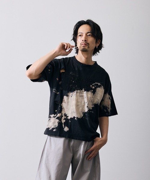 improves(インプローブス)の「グランジ 半袖Tシャツ(Tシャツ/カットソー・メンズ・ブラウン/ブラック・X-LARGE/LARGE/MEDIUM/SMALL)」の6枚目の写真