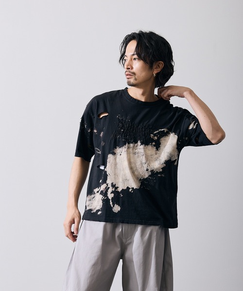 improves(インプローブス)の「グランジ 半袖Tシャツ(Tシャツ/カットソー・メンズ・ブラウン/ブラック・X-LARGE/LARGE/MEDIUM/SMALL)」の8枚目の写真
