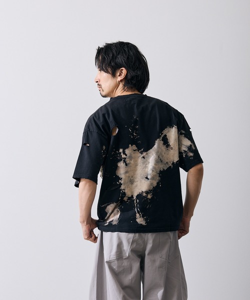 improves(インプローブス)の「グランジ 半袖Tシャツ(Tシャツ/カットソー・メンズ・ブラウン/ブラック・X-LARGE/LARGE/MEDIUM/SMALL)」の9枚目の写真