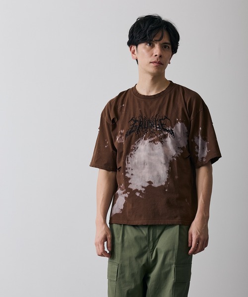 improves(インプローブス)の「グランジ 半袖Tシャツ(Tシャツ/カットソー・メンズ・ブラウン/ブラック・X-LARGE/LARGE/MEDIUM/SMALL)」の22枚目の写真