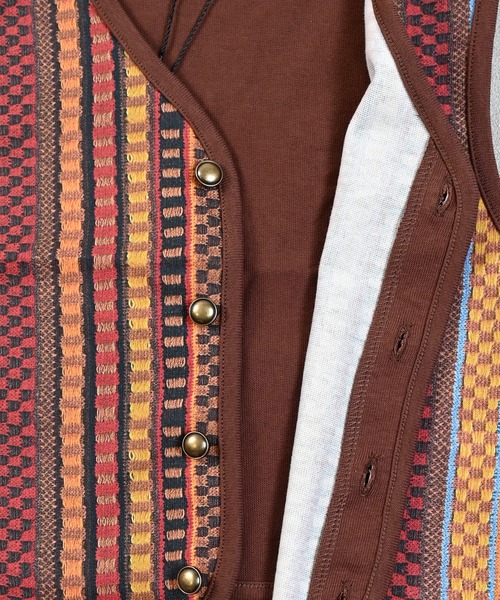 MARKEY'S（マーキーズ）の「ジャガードプリントベスト（ベスト・キッズ・ブラウン/ネイビー・L/M/S）」の12枚目の写真