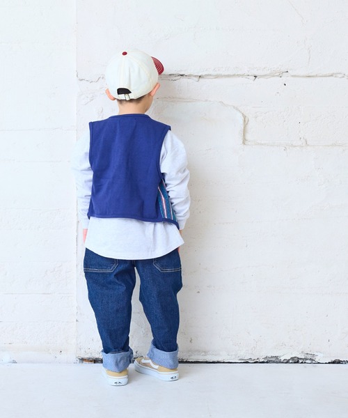 MARKEY'S（マーキーズ）の「ジャガードプリントベスト（ベスト・キッズ・ブラウン/ネイビー・L/M/S）」の7枚目の写真