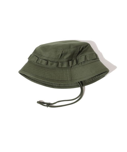 BEAMS PLUS(ビームスプラス)の「Jungle Hat 2 Back Satin(ハット・メンズ・ブラック/オリーブ/ネイビー/グリーン・S/M/L/XL)」の4枚目の写真