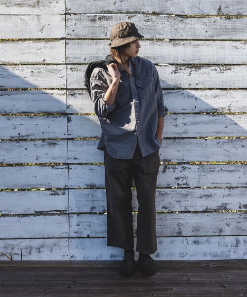 BEAMS PLUS(ビームスプラス)の「Jungle Hat 2 Back Satin(ハット・メンズ・ブラック/オリーブ/ネイビー/グリーン・S/M/L/XL)」の8枚目の写真