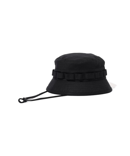 BEAMS PLUS（ビームスプラス）の「Jungle Hat 2 Back Satin（ハット・メンズ・ブラック・S/M）」の5枚目の写真
