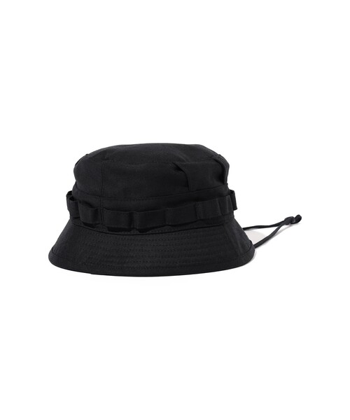 BEAMS PLUS（ビームスプラス）の「Jungle Hat 2 Back Satin（ハット・メンズ・ブラック・S/M）」の6枚目の写真