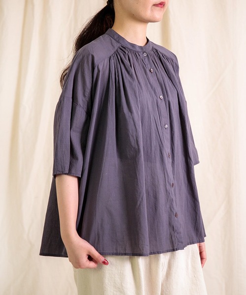 Brocante / ブロカント] インドボイル シスフロンセシャツ | Domingo